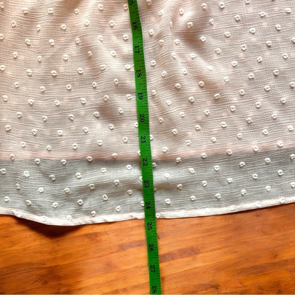 POL Sheer Swiss Dot Ruffle Blouse – Size L - Feminine Lace Top - Picture 8 of 12